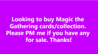 In search of Magic the Gathering cards/collection