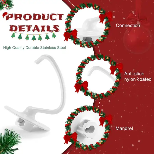 NEW - KitchenAid Mixer Dough Hook Attachment (4.5 QT) in Processors, Blenders & Juicers in City of Toronto - Image 9