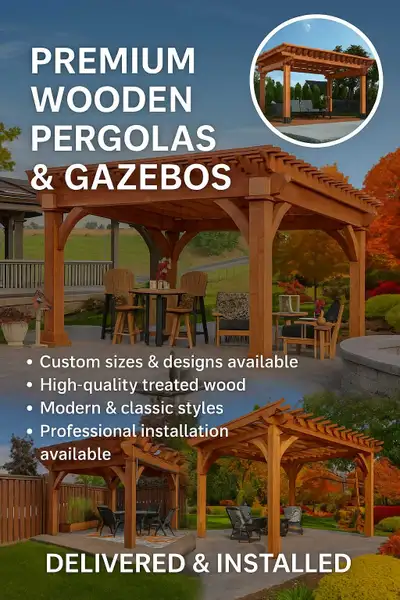 Wooden Pergolas & Gazebos, View more