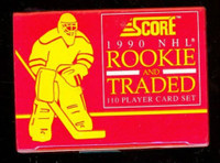 1990-91 SCORE .... ROOKIE and TRADED .... 110 card factory set