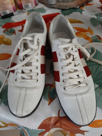 red and white sneakers. Size 40
