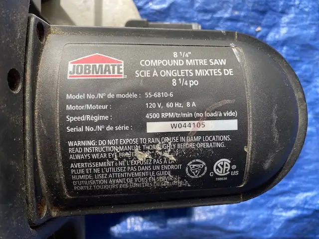 Jobmate Compound Mitre Saw in Power Tools in Ottawa - Image 4