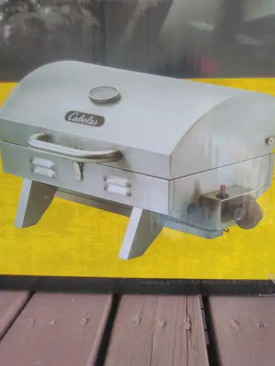 To all the campers out there here we have a brand new portable barbecue. Comes with a 4 feet separat...