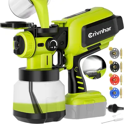 Je parle francais aussi. Selling brand new never used Cordless Paint Sprayer 70000RPM Compatible wit...