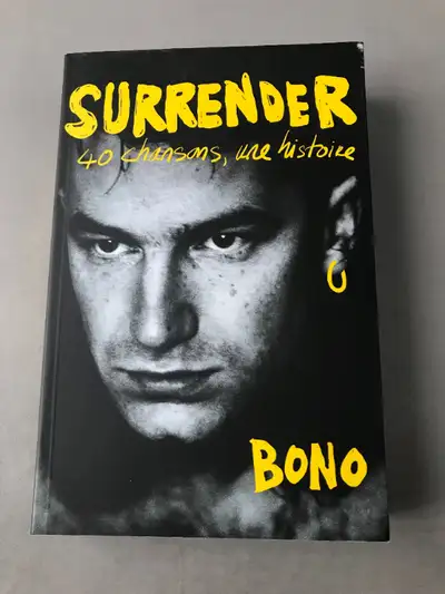 Bono Surrender 40 chansons, une histoire : 25$ impeccable comme neuf ! Non négociable