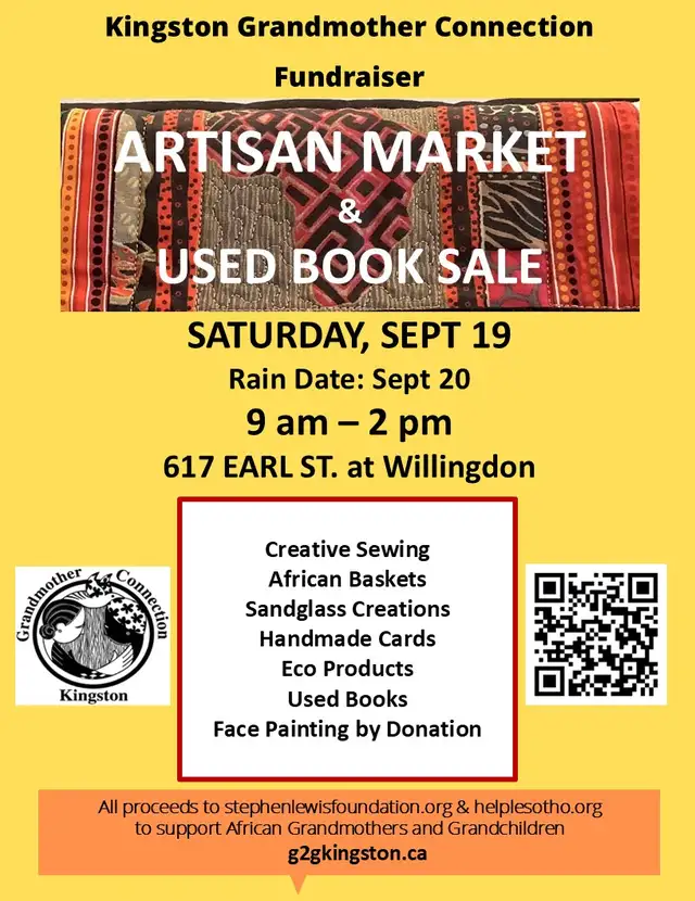 Kingston Grandmother Connection Artisan Market & Used Book Sale