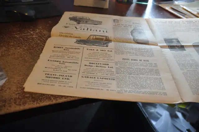Parlons sports 1960 newpaper hochey boxe lutte yvon robert in Arts & Collectibles in Victoriaville - Image 7