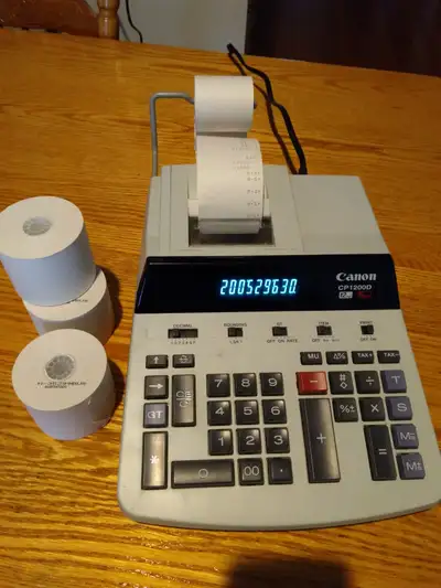 Canon CP1200D Commercial Desktop Printing Calculator + Paper, View more