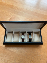Solid Wood Watch, Jewelry Box/Case - 5 compartments