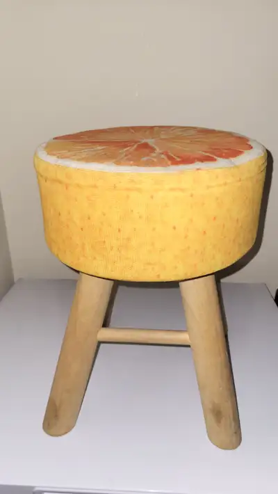 Orange Fruit Pattern Stool, View more