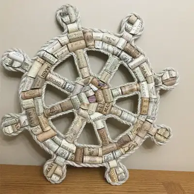 Handmade Cork Rudder Wall Hanging, View more