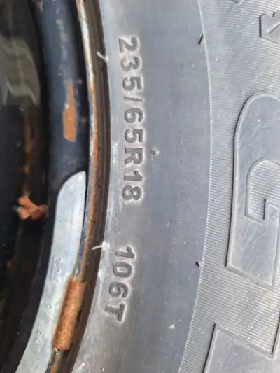 Set of 4 new tires with used steel rims. 265 65 r18 Located in Stayner, ON, $ 600.00 OBO L0M 1S0 ple...