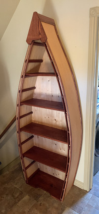 Canoe bookcase