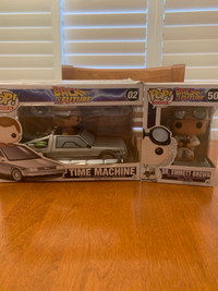 Funko Time Machine and Dr. Emmett Brown
