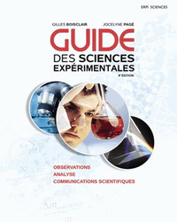 Guide des sciences expérimentales : observations, mesures