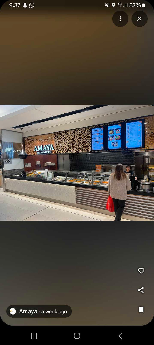 Server Job - Amaya Express (Eaton Centre)  in Customer Service in City of Toronto - Image 2