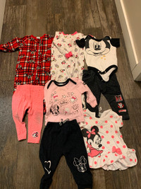 6-12 month Disney clothing lot