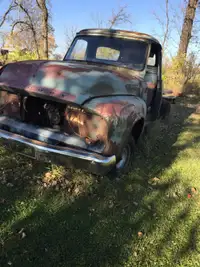 1954 Ford cab, fenders and a hood 