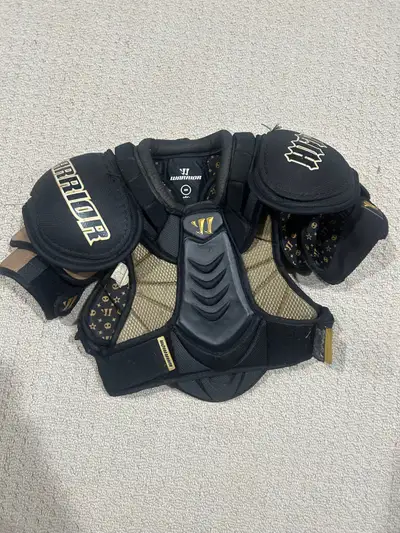 warrior hitman jr medium lacrosse pads , View more
