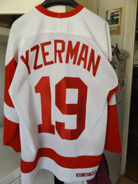 Steve Yzerman Peterborough Pete's Game Worn And Autographed Jersey
