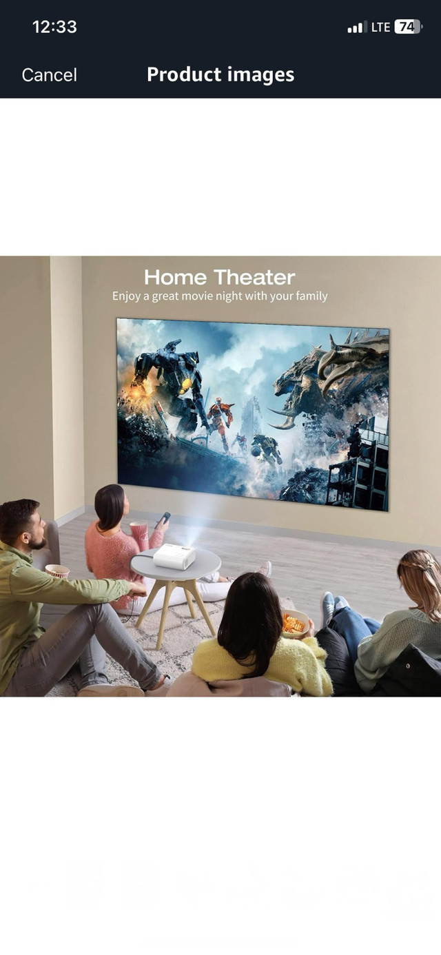 Mini Movie Projector, Portable,Compatible with iOS/Android phone in General Electronics in Markham / York Region - Image 4