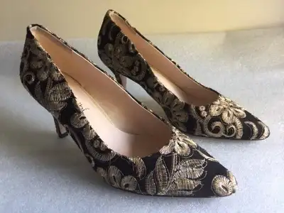 Elegant Women Dress Shoes Slip On Pointed-toe Stiletto Heels 3", View more