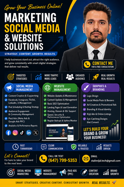 Social Media & Website Management – Grow Your Business Online!, View more