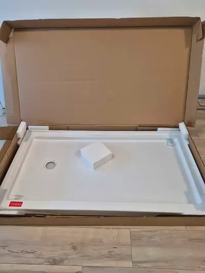 Shower base (Width: 60 in W x 32 in L Brand New), View more