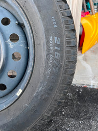 4 Winter Tires & Rims - 215/70R16