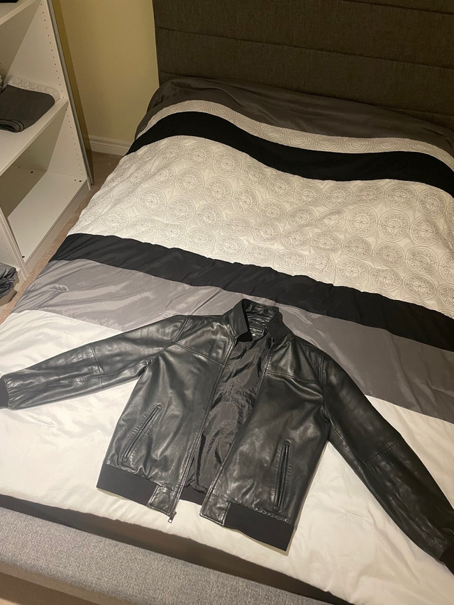 SAKS fifth leather jacket in Men's in City of Toronto