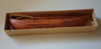 Vintage Miniature Hawaiian Outrigger Canoe Koa Wood Model Kit