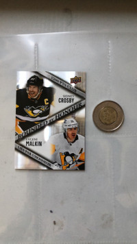 Crosby Malkin bounded by honour BH-4 Tim Hortons hockey card