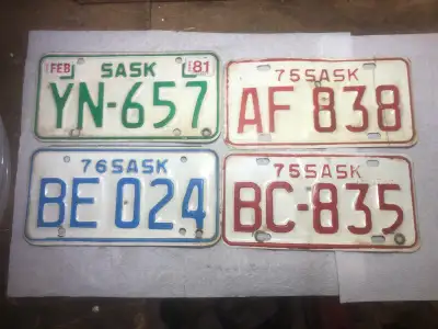 Vintage Motorcycle License Plates, View more