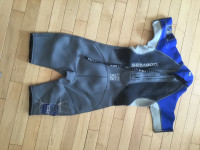 Junior Size 10 Grey & Blue Half Wetsuit