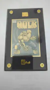 1996 Authentic Images 24k Gold Hulk Card