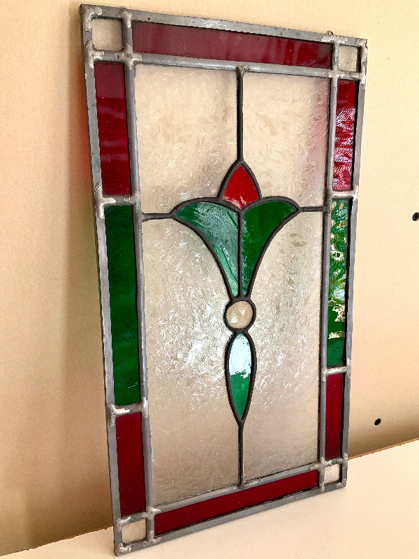 Stained glass traditional leaded window panel in Arts & Collectibles in Mississauga / Peel Region - Image 4
