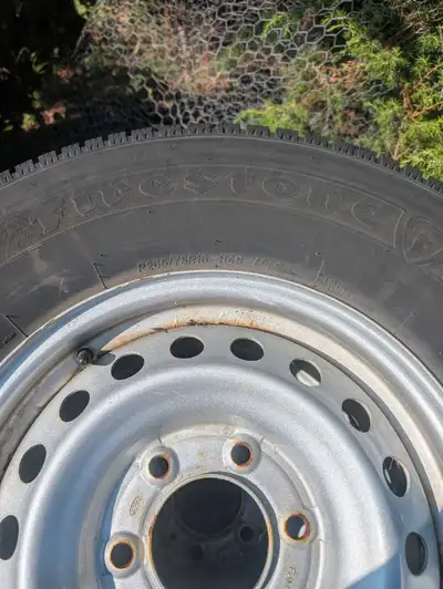 I am selling a set of four Firestone winter tires mounted on rims, size 265/75R16 with a 6-bolt patt...
