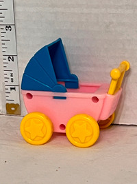 Playskool DOLLHOUSE baby carriage pram stroller
