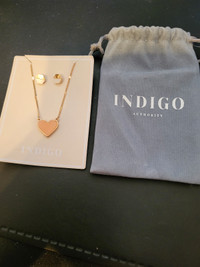 New Indigo necklace and earrings set