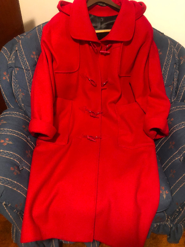 women's DUFFLE Red winter Coat. See description for details in Women's - Tops & Outerwear in Kitchener / Waterloo - Image 2