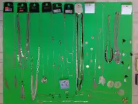 Extensive assortment of necklaces and earings and assorted piece