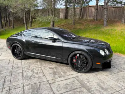 2005 BENTLEY CONTINENTAL GT - V12 , BLACK ON BLACK , ALL WHEEL DRIVE PADLE SHIFTING , LOADED WITH AL...