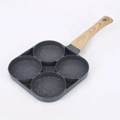 1pc Four-Hole Frying Pan for Making Fried Eggs & Pancakes, View more