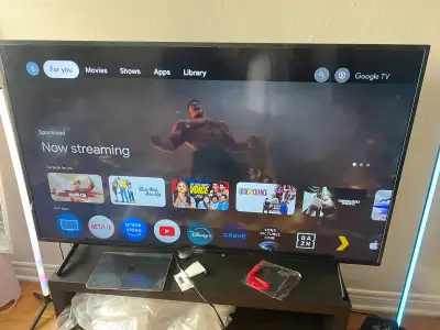 Sony 65 inch tv with table, View more