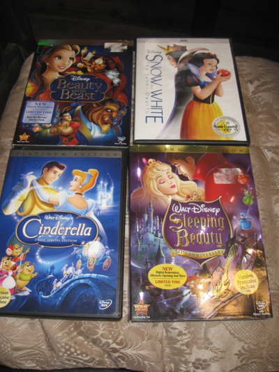 Disney Beauty & Beast Snow White Cinderella Sleeping DVD, View more