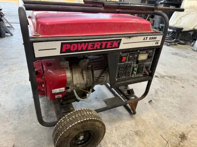 Powertek 6500 LT generator. Works great and has just been serviced including new wheels and tires (n...