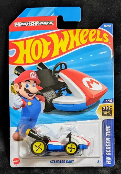 ATTENTION HOT WHEELS & NINTENDO / SUPER MARIO BROS. COLLECTORS!!! Super Mario Kart (standard kart)-...