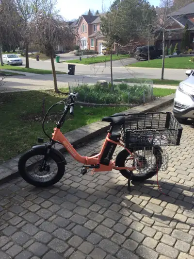 Almost new electric bicycle, only 31.8 miles on it., View more