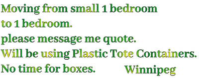 Moving need quotes for moving my Belongings, View more