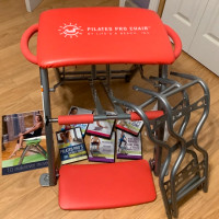 Exercise equipment, Pilates Pro, Life is a Beach Chair & DVD’s